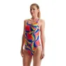 Speedo Allover Digital Leaderback Badeanzug