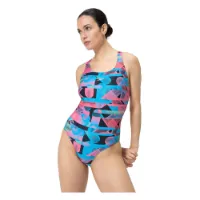 Speedo Allover Digital Powerback Badeanzug Speedo Allover Digital Powerback Badeanzug