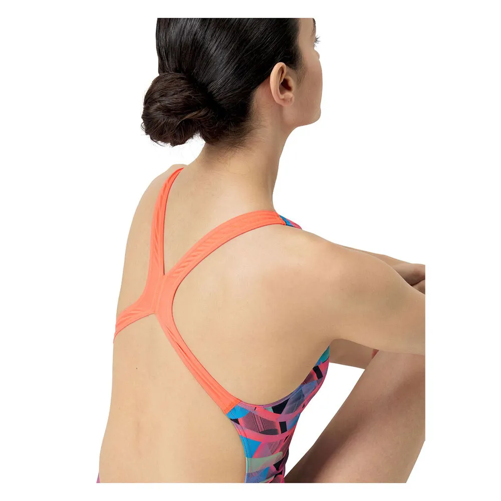 Speedo Allover Digital Powerback Badeanzug Speedo Allover Digital Powerback Badeanzug