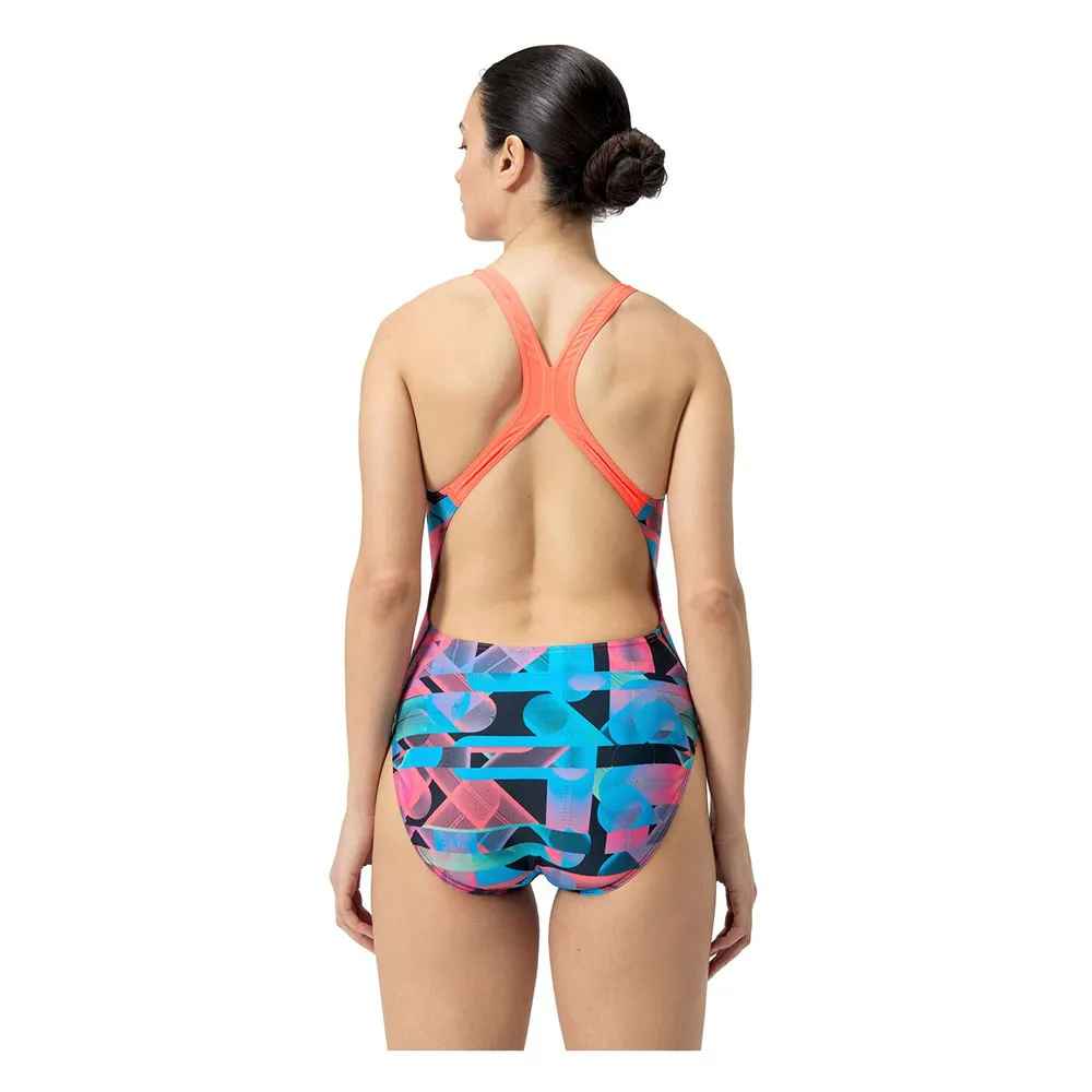 Speedo Allover Digital Powerback Badeanzug Speedo Allover Digital Powerback Badeanzug