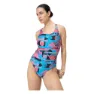 Speedo Allover Digital Powerback Badeanzug