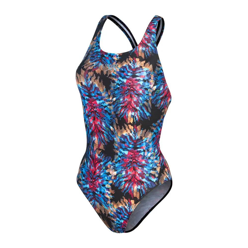 Speedo Allover Digital Proback Badeanzug, Black / cobalt pop / hypersonic blue / electric pink Speedo Allover Digital Proback Badeanzug, Black / cobalt pop / hypersonic blue / electric pink