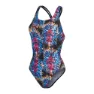 Speedo Allover Digital Proback Badeanzug, Black / cobalt pop / hypersonic blue / electric pink