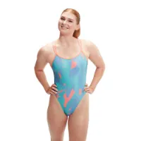Speedo Allover Digital Starback Badeanzug female Speedo Allover Digital Starback Badeanzug female