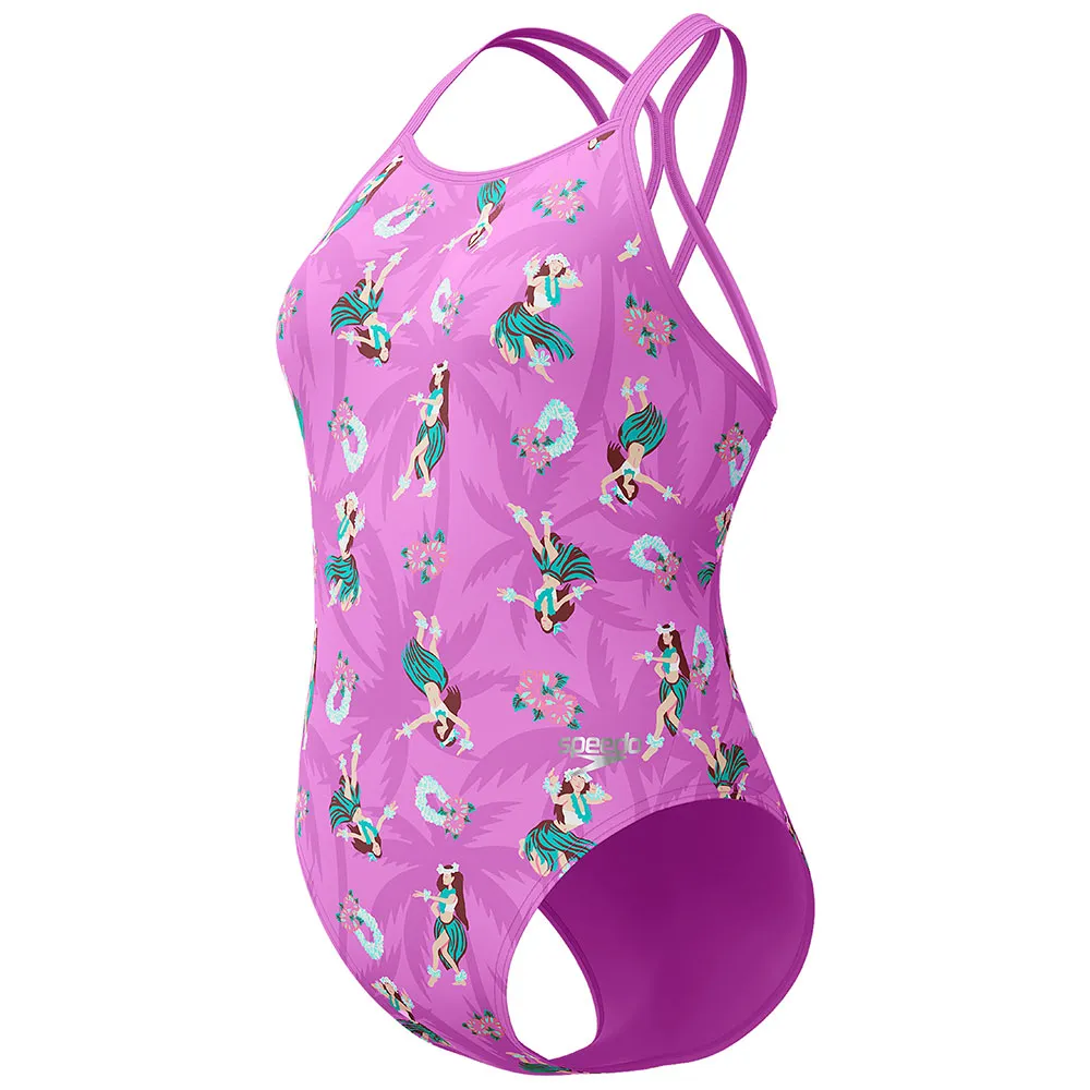 Speedo Allover Digital Starback Badeanzug female Speedo Allover Digital Starback Badeanzug female