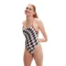 Speedo Allover Digital Tie-back Badeanzug