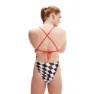Speedo Allover Digital Tie-back Badeanzug