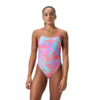 Speedo Allover Digital V-back Badeanzug Speedo Allover Digital V-back Badeanzug