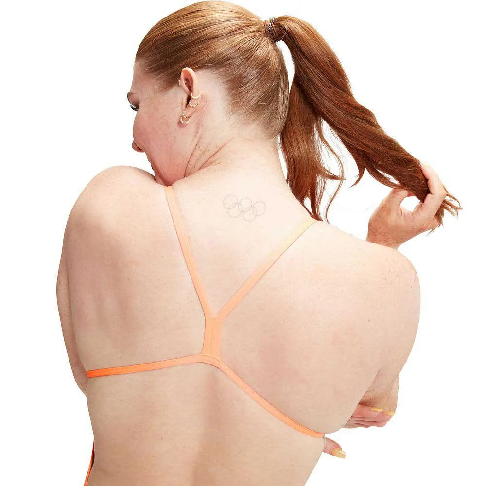 Speedo Allover Digital Vback Badeanzug Speedo Allover Digital Vback Badeanzug