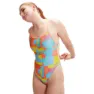 Speedo Allover Digital Vback Badeanzug