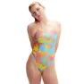 Speedo Allover Digital Vback Badeanzug