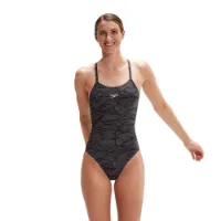 Speedo Allover Fixed Crossback Badeanzug Speedo Allover Fixed Crossback Badeanzug