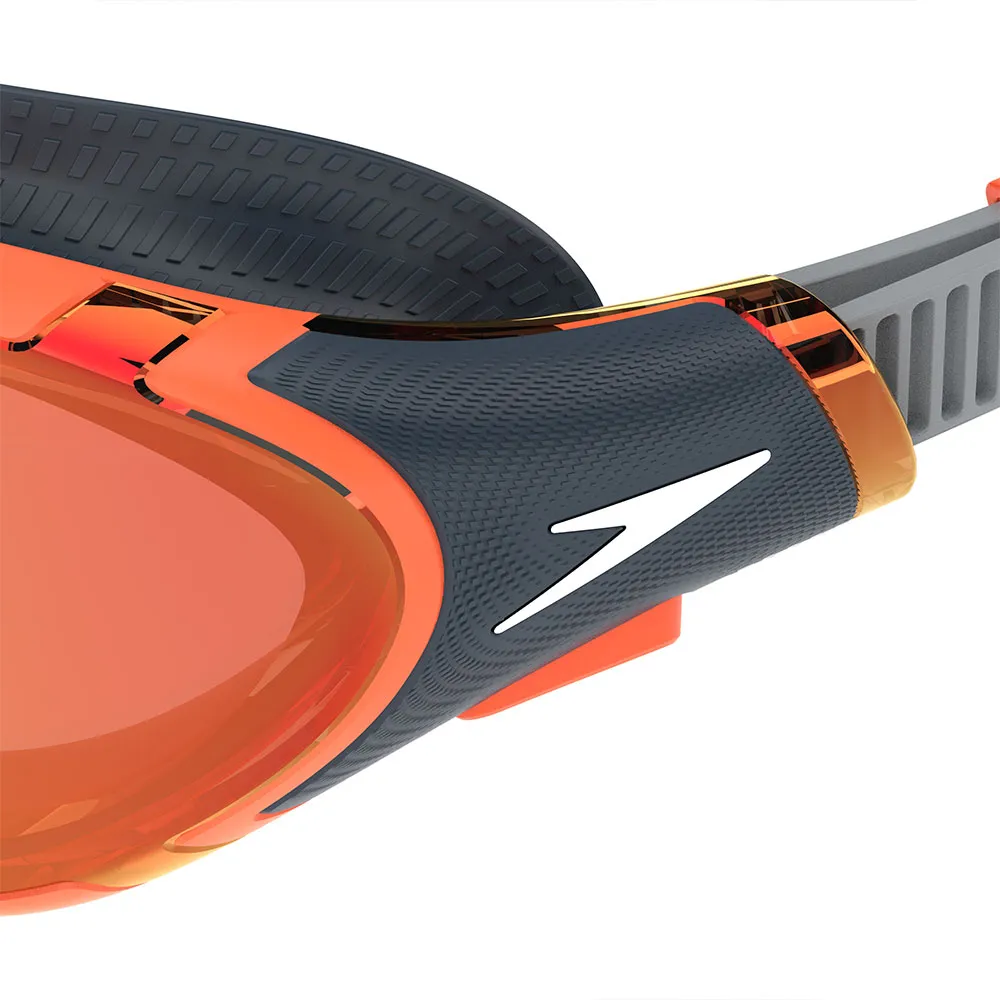 Speedo Biofuse 2.0 Mirror Schwimmbrille, Amber wave / steel / crimson mirror, One Size Speedo Biofuse 2.0 Mirror Schwimmbrille, Amber wave / steel / crimson mirror, One Size