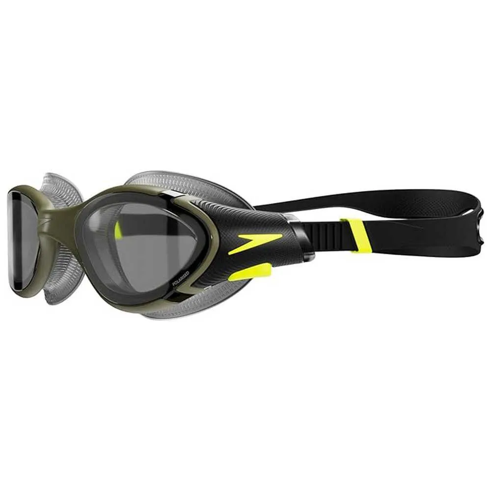 Speedo Biofuse 2.0 Polarised Schwimmbrille, Dark green / hyper / polarised smoke, One Size Speedo Biofuse 2.0 Polarised Schwimmbrille, Dark green / hyper / polarised smoke, One Size