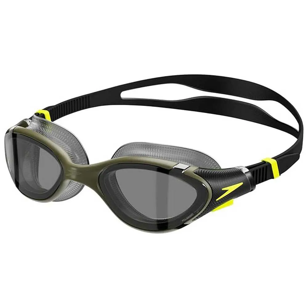 Speedo Biofuse 2.0 Polarised Schwimmbrille, Dark green / hyper / polarised smoke, One Size Speedo Biofuse 2.0 Polarised Schwimmbrille, Dark green / hyper / polarised smoke, One Size
