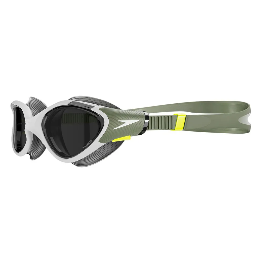 Speedo Biofuse 2.0 Polarised Schwimmbrille Für Frauen, Country green / hyper yellow / white, One Size Speedo Biofuse 2.0 Polarised Schwimmbrille Für Frauen, Country green / hyper yellow / white, One Size