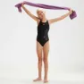 Speedo Boom Logo Placement Flyback Badeanzug female, Black / taffy pink, 5-6Y