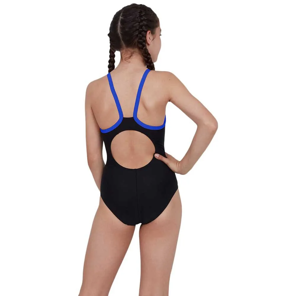 Speedo Boom Placement Muscleback Badeanzug, Black / beautiful blue, 7-8Y Speedo Boom Placement Muscleback Badeanzug, Black / beautiful blue, 7-8Y
