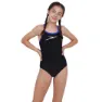 Speedo Boom Placement Muscleback Badeanzug, Black / beautiful blue, 7-8Y