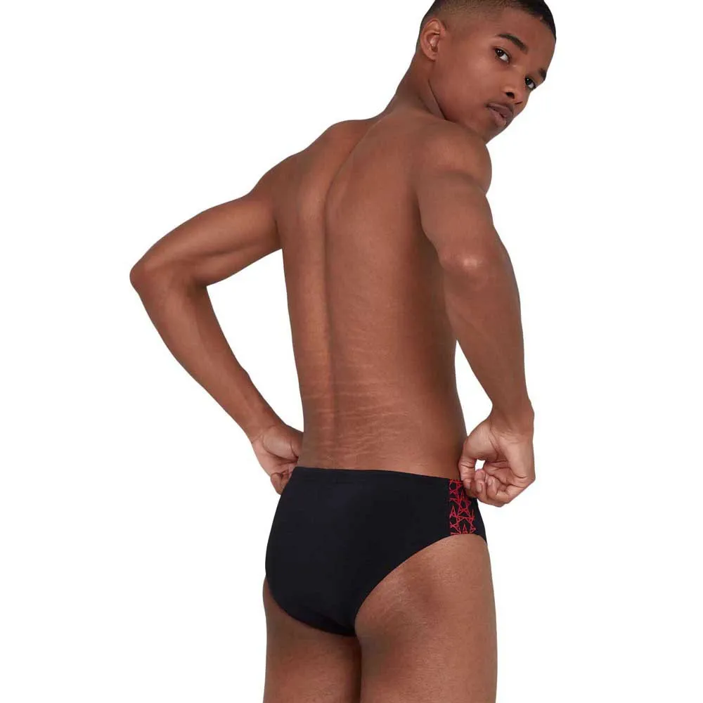 Speedo Boom Star Splice 7 Cm Badeslip, Black / fed red Speedo Boom Star Splice 7 Cm Badeslip, Black / fed red