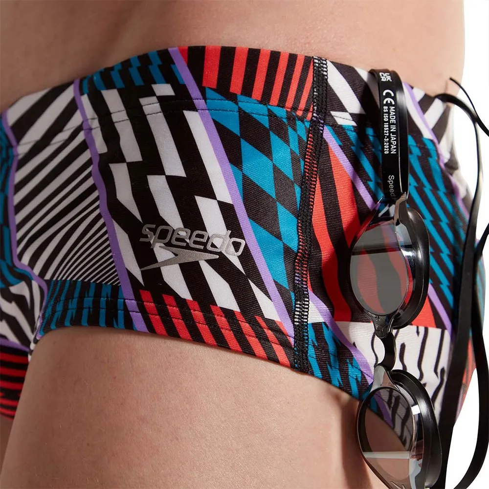 Speedo Club Training Allover 13.5 Cm Badeslip male Speedo Club Training Allover 13.5 Cm Badeslip male