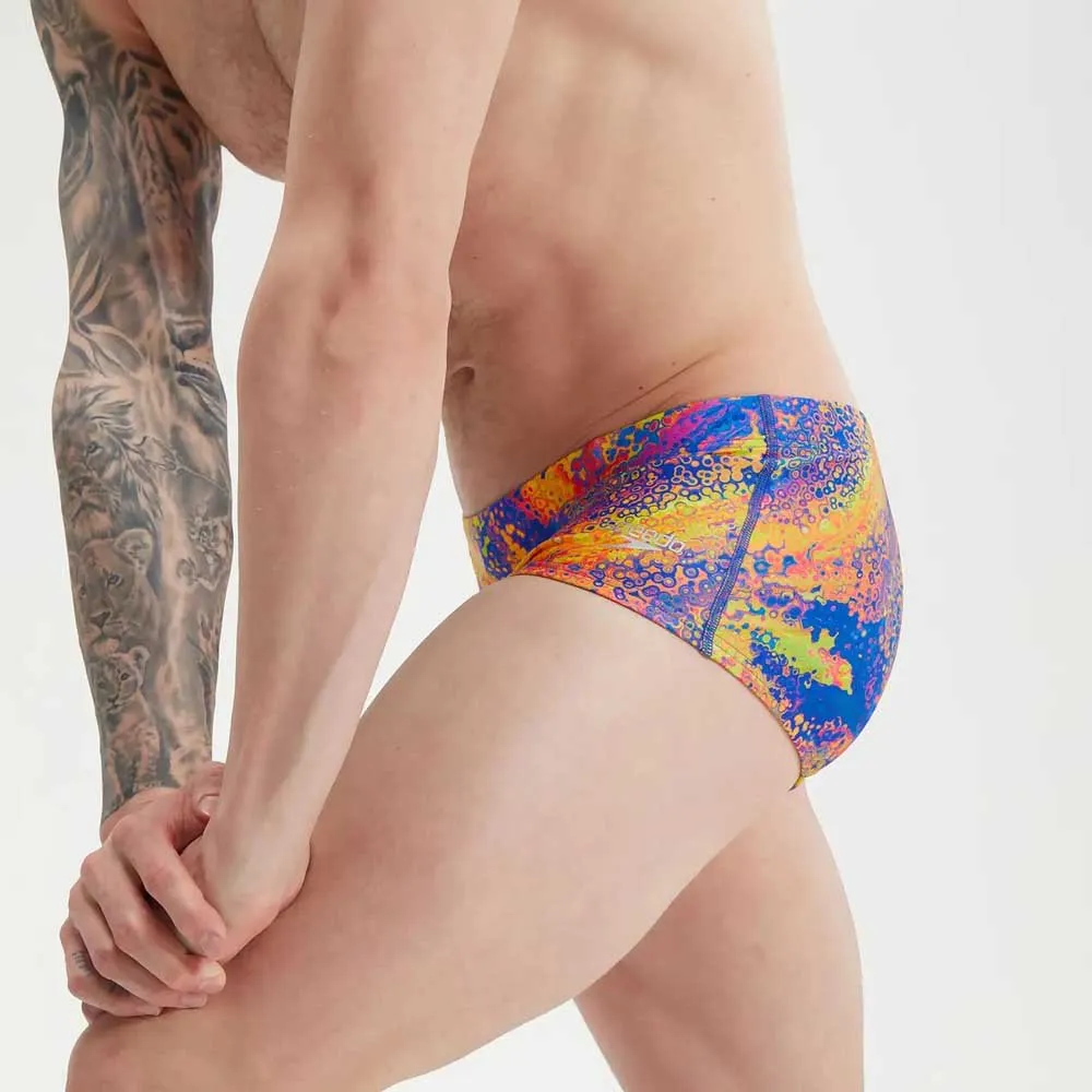 Speedo Club Training Allover 17 Cm Badeslip, Indigo glow / orchid shine / green glow / mango / lemon dr Speedo Club Training Allover 17 Cm Badeslip, Indigo glow / orchid shine / green glow / mango / lemon dr