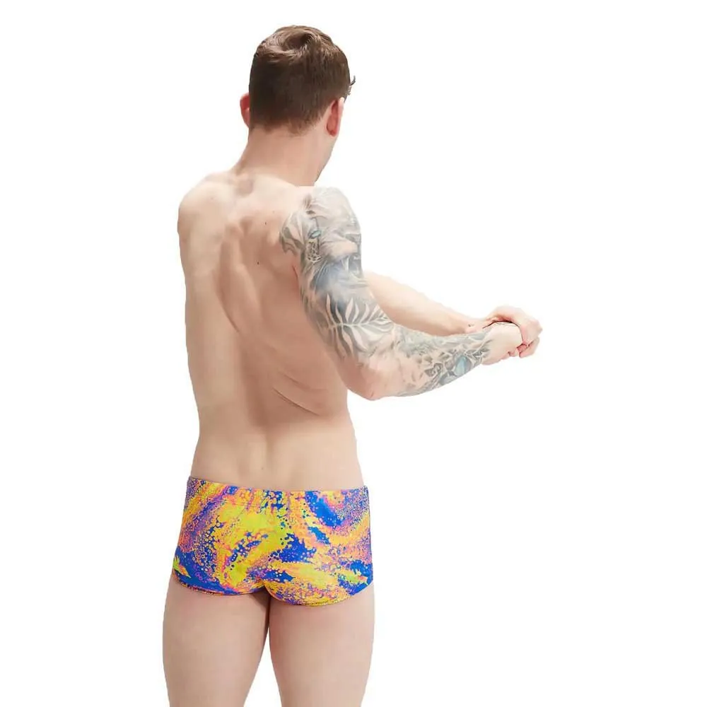 Speedo Club Training Allover 17 Cm Badeslip, Indigo glow / orchid shine / green glow / mango / lemon dr Speedo Club Training Allover 17 Cm Badeslip, Indigo glow / orchid shine / green glow / mango / lemon dr