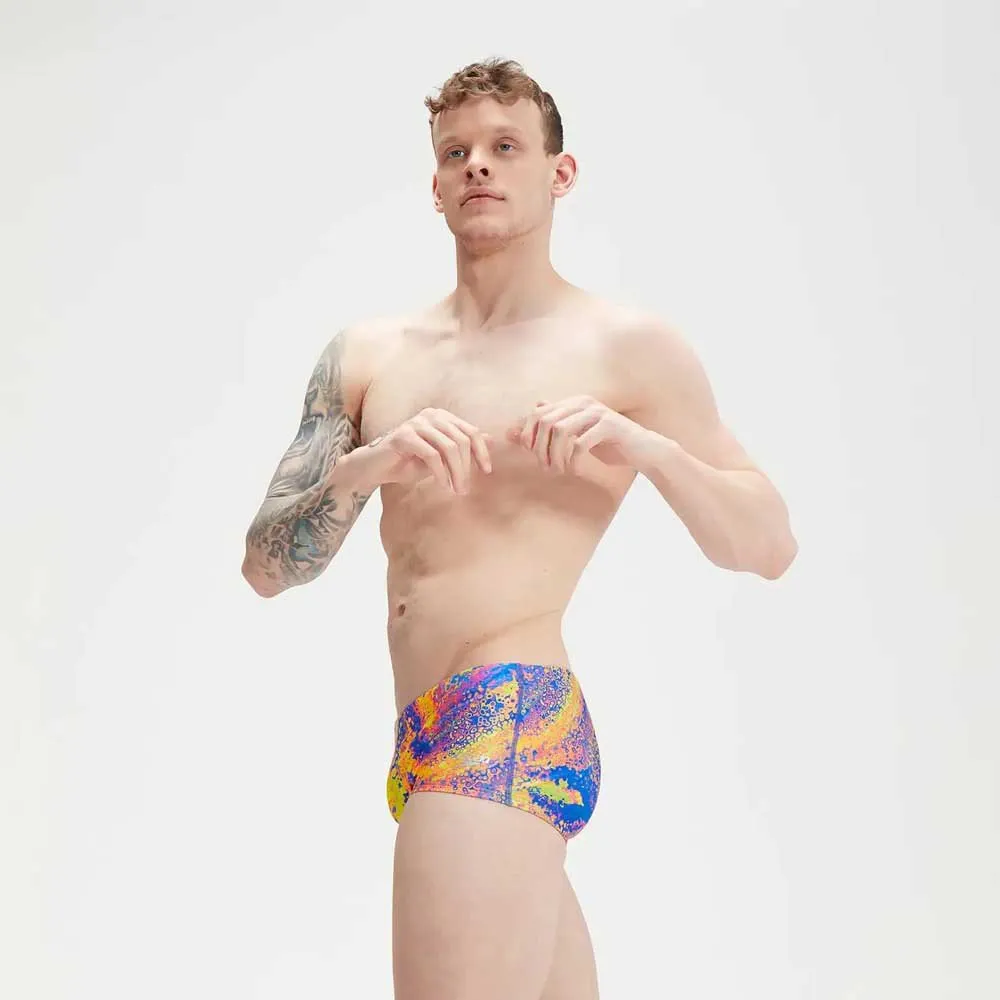 Speedo Club Training Allover 17 Cm Badeslip, Indigo glow / orchid shine / green glow / mango / lemon dr Speedo Club Training Allover 17 Cm Badeslip, Indigo glow / orchid shine / green glow / mango / lemon dr
