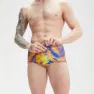Speedo Club Training Allover 17 Cm Badeslip, Indigo glow / orchid shine / green glow / mango / lemon dr