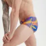 Speedo Club Training Allover 17 Cm Badeslip, Indigo glow / orchid shine / green glow / mango / lemon dr
