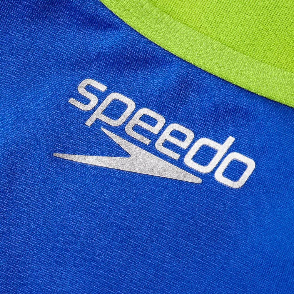 Speedo Comic Chaos V-back Endurance+ Badeanzug, Blue flame / atomic lime / salso / white, 11-12Y Speedo Comic Chaos V-back Endurance+ Badeanzug, Blue flame / atomic lime / salso / white, 11-12Y