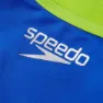 Speedo Comic Chaos V-back Endurance+ Badeanzug, Blue flame / atomic lime / salso / white, 11-12Y