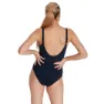 Speedo Contourlustre Shaping Badeanzug, True navy / blue flame / light adriatic