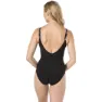 Speedo Contourluxe Printed Badeanzug, Black / white