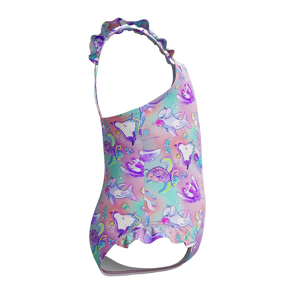 Speedo Digital Frill Thinstrap Badeanzug Speedo Digital Frill Thinstrap Badeanzug