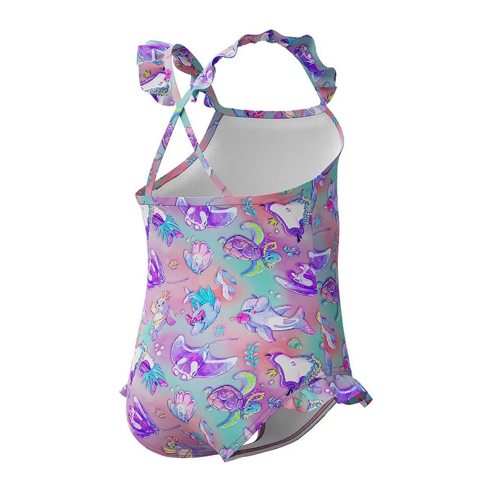 Speedo Digital Frill Thinstrap Badeanzug Speedo Digital Frill Thinstrap Badeanzug