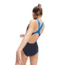 Speedo Digital Placement Splashback Badeanzug, True navy / cobalt pop / hypersonic blue / orchid shine /, 5-6Y
