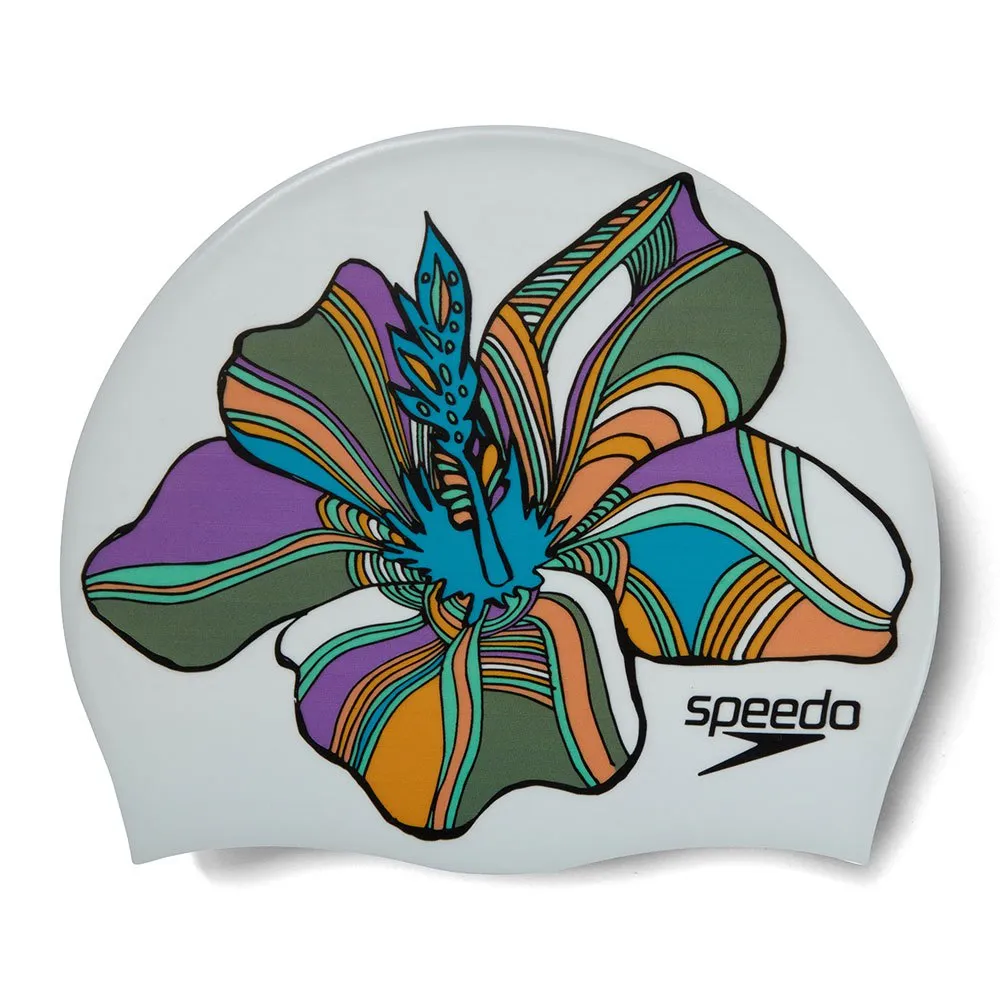 Speedo Digital Printed Badekappe, Fern green / fluo arctic / neon violet Speedo Digital Printed Badekappe, Fern green / fluo arctic / neon violet