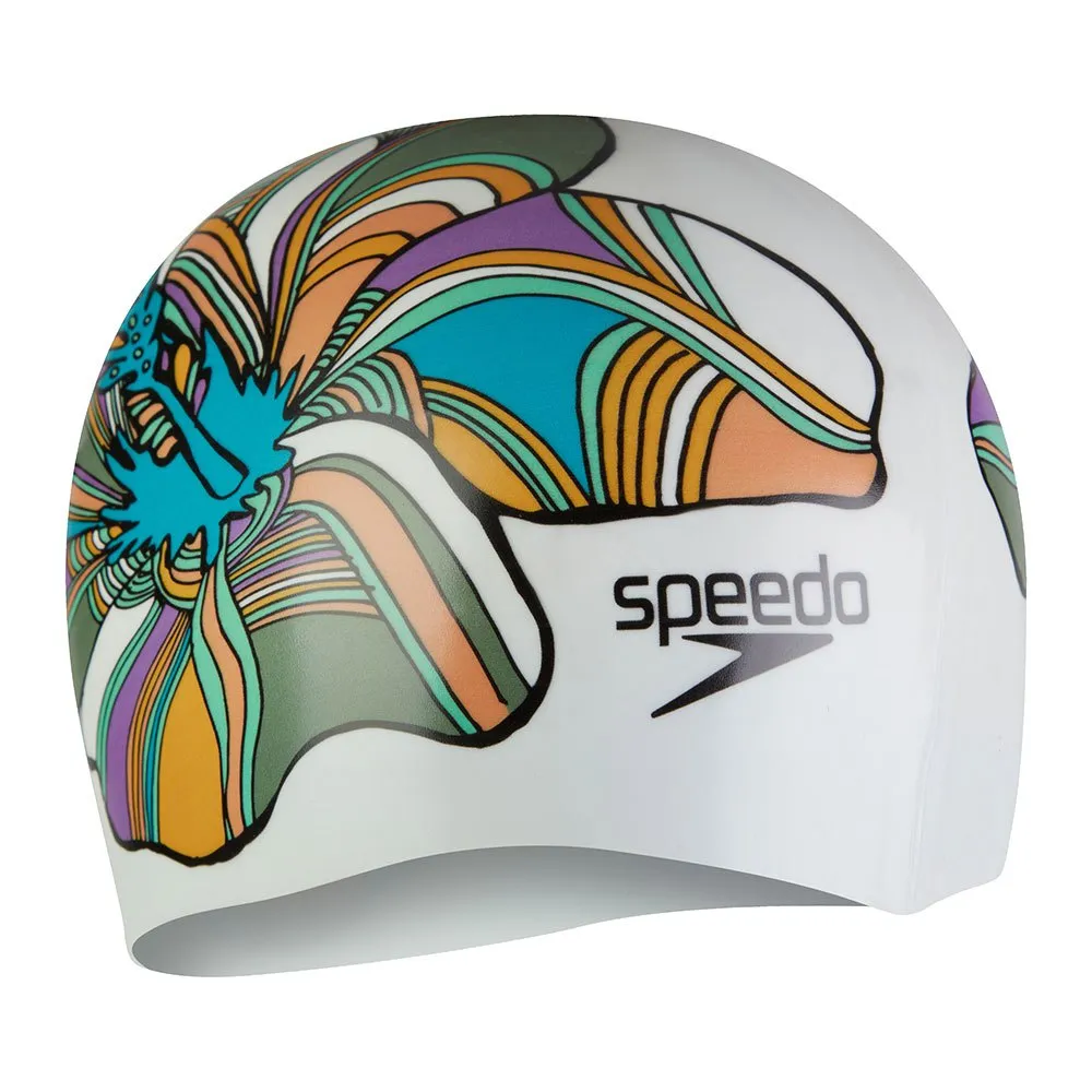 Speedo Digital Printed Badekappe, Fern green / fluo arctic / neon violet Speedo Digital Printed Badekappe, Fern green / fluo arctic / neon violet