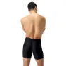 Speedo Duo Logo Print Mid Jammer, Black / mandarin peel / dark teal