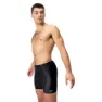 Speedo Duo Logo Print Mid Jammer, Black / mandarin peel / dark teal