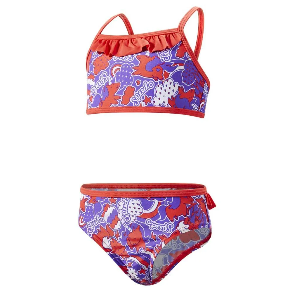Speedo Fantasy Beats Essential Bikini male, Watermelon / amparo blue / white, 3Y Speedo Fantasy Beats Essential Bikini male, Watermelon / amparo blue / white, 3Y