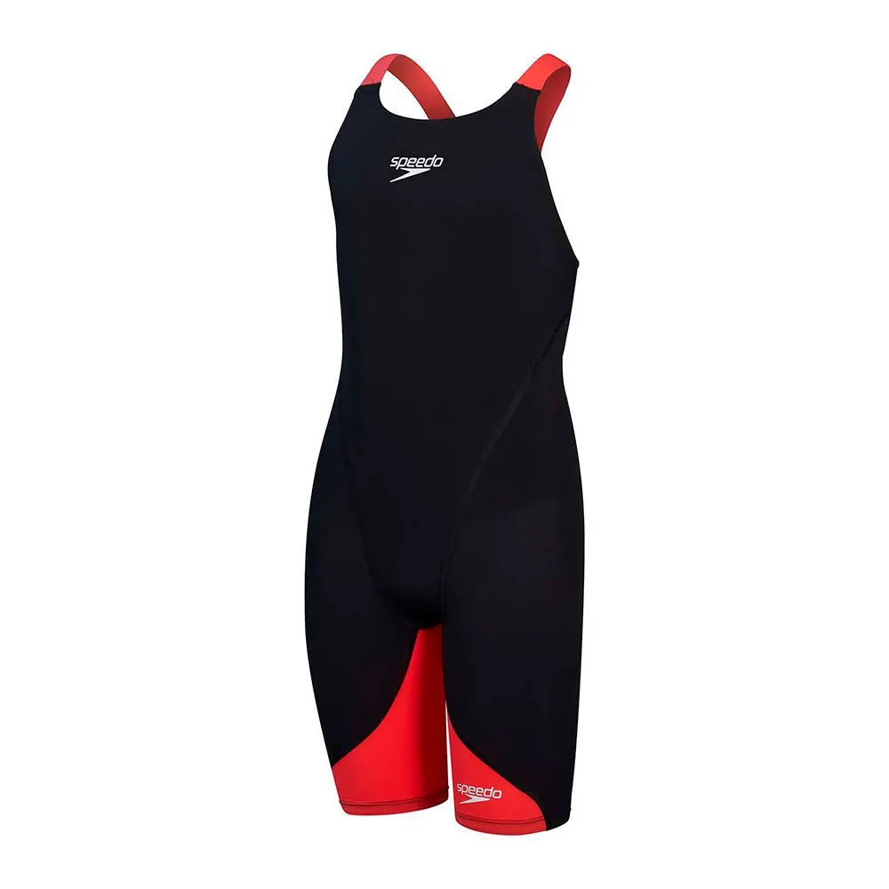 Speedo Fastskin Lzr Ignite Kneeskin Wettkampfanzug female, Black / flame red, 7-8Y Speedo Fastskin Lzr Ignite Kneeskin Wettkampfanzug female, Black / flame red, 7-8Y