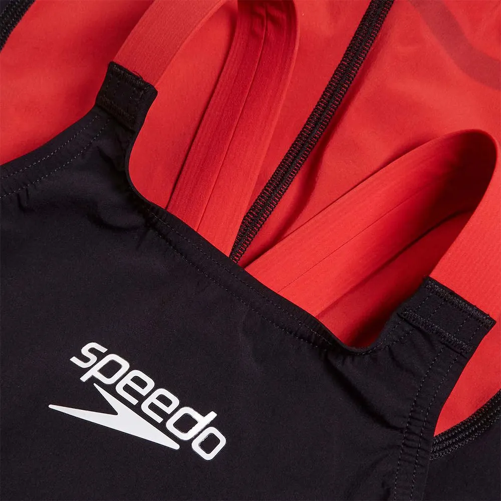 Speedo Fastskin Lzr Ignite Kneeskin Wettkampfanzug female, Black / flame red, 7-8Y Speedo Fastskin Lzr Ignite Kneeskin Wettkampfanzug female, Black / flame red, 7-8Y