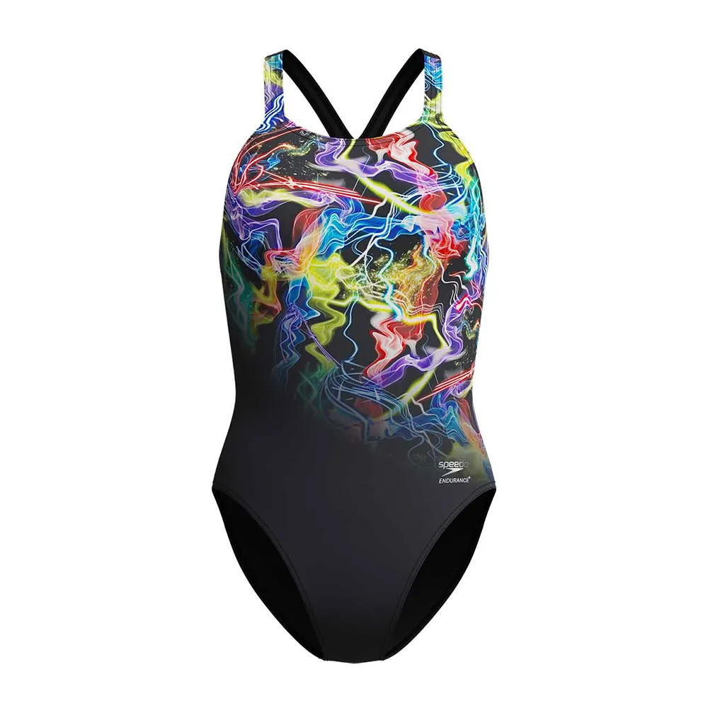 Speedo Fl Placement Printed Powerback Badeanzug female