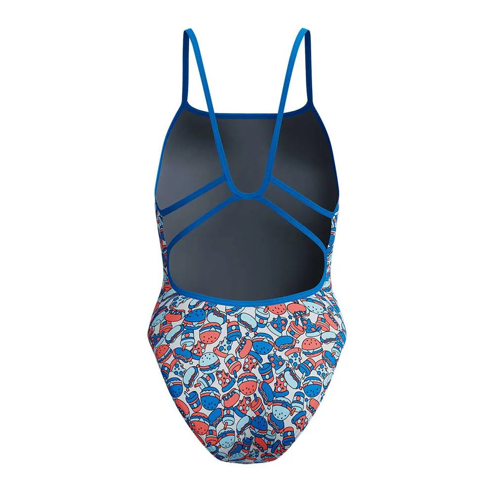 Speedo Fl Printed Web Back Badeanzug female Speedo Fl Printed Web Back Badeanzug female