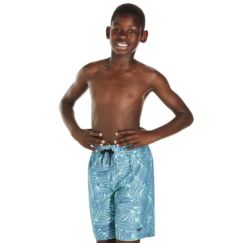 Speedo Forestfield Printed Leisure 17´´ Badeshorts male, Stellar / turquoise, 8-9Y Speedo Forestfield Printed Leisure 17´´ Badeshorts male, Stellar / turquoise, 8-9Y