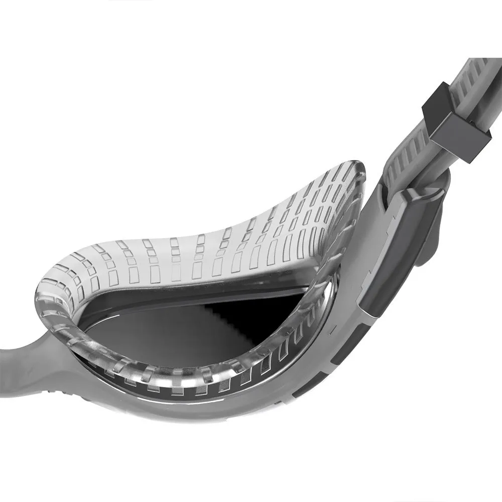 Speedo Futura Biofuse Flexiseal Schwimmbrille Mit Spiegelglas unisex, Cool grey / white / silver, One Size Speedo Futura Biofuse Flexiseal Schwimmbrille Mit Spiegelglas unisex, Cool grey / white / silver, One Size