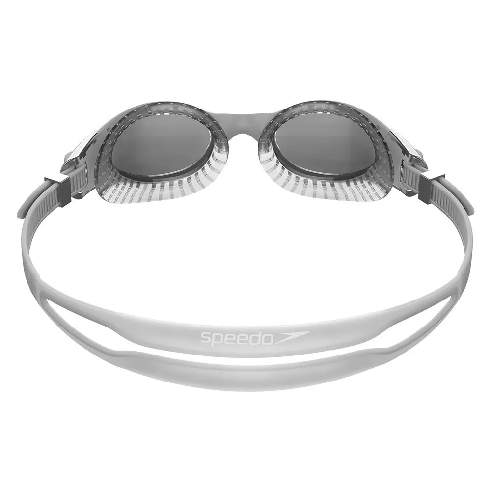 Speedo Futura Biofuse Flexiseal Schwimmbrille Mit Spiegelglas unisex, Cool grey / white / silver, One Size Speedo Futura Biofuse Flexiseal Schwimmbrille Mit Spiegelglas unisex, Cool grey / white / silver, One Size