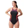 Speedo High Neck Splice Cross Back Badeanzug female